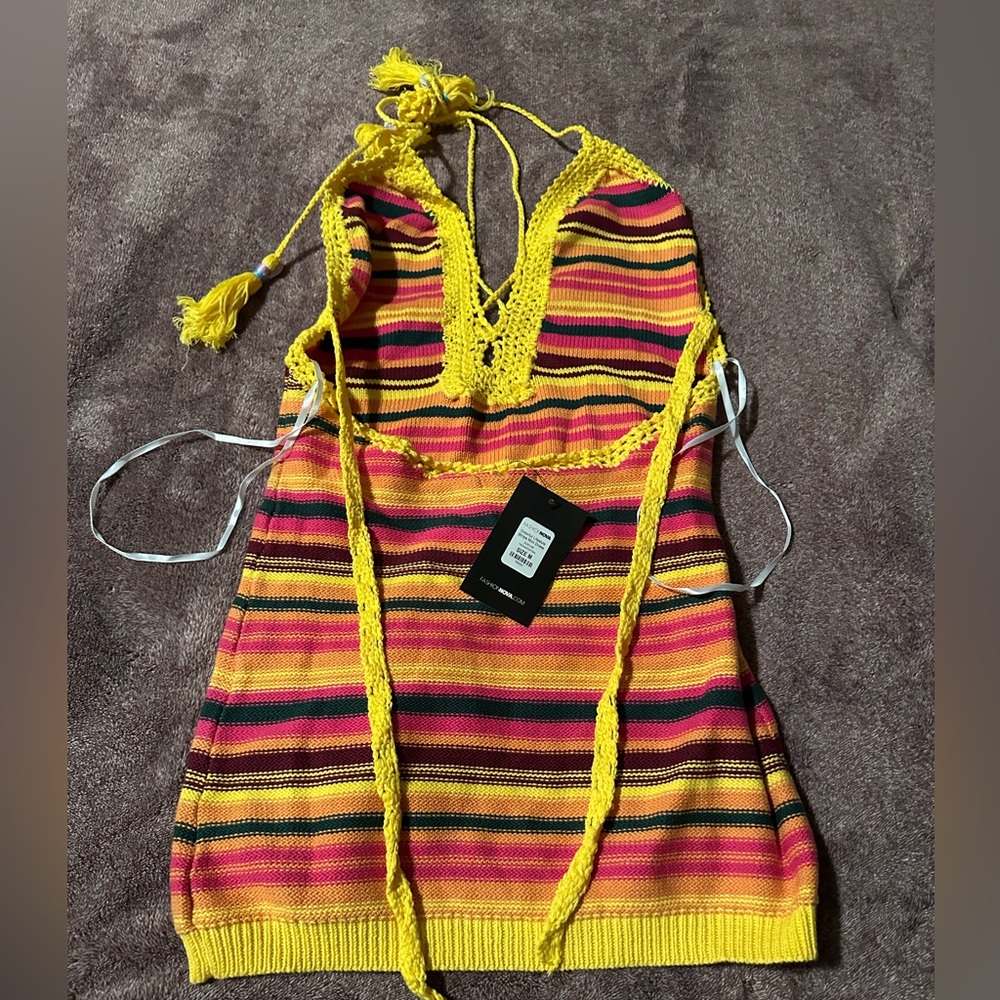 Fashion Nova Multi Color Knit Dress